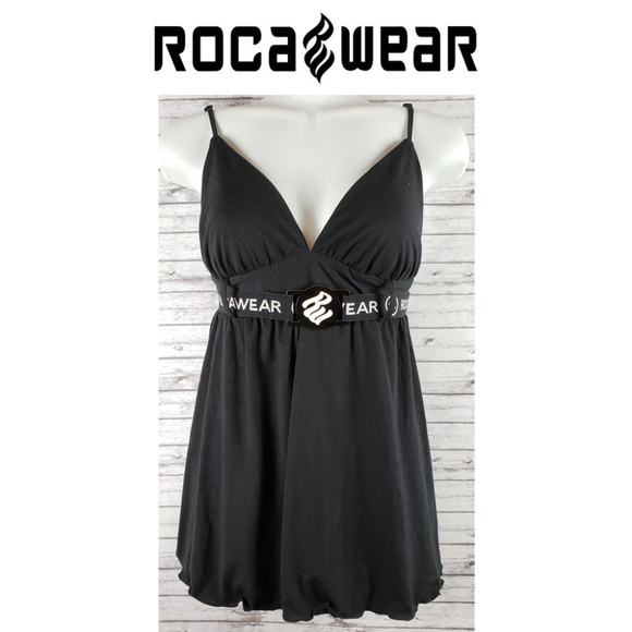 Rocawear Tops - Roca Wear Black Spaghetti Strap Shirt with Belt M